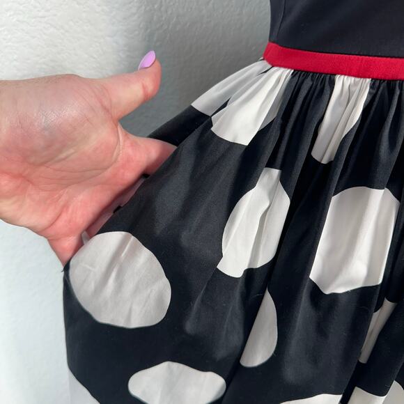 Disney Parks The Dress Shop Women’s Retro Mod Minnie Mouse Polka Dot Dress XS - Picture 4 of 16